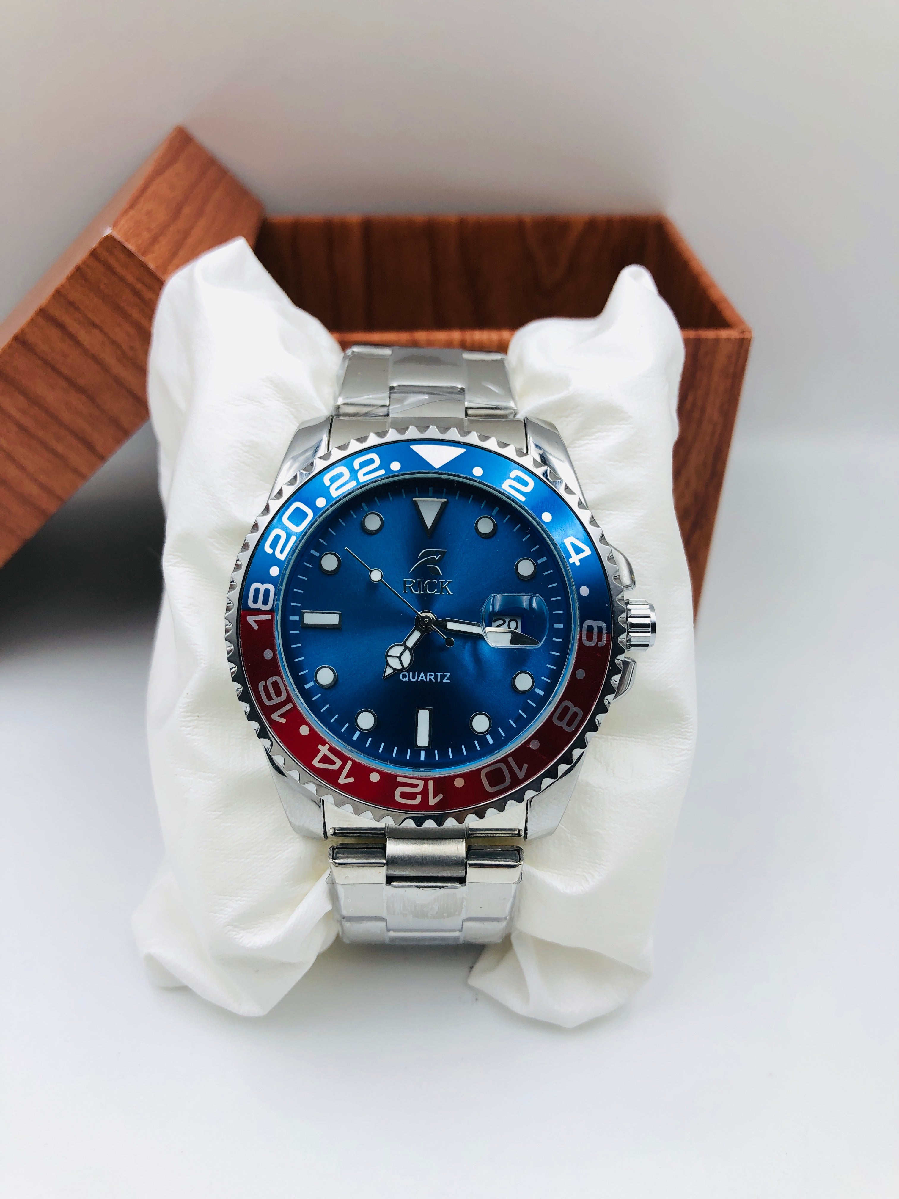 Rick Quartz Series - Article #978 - Silver - Pepsi Dial