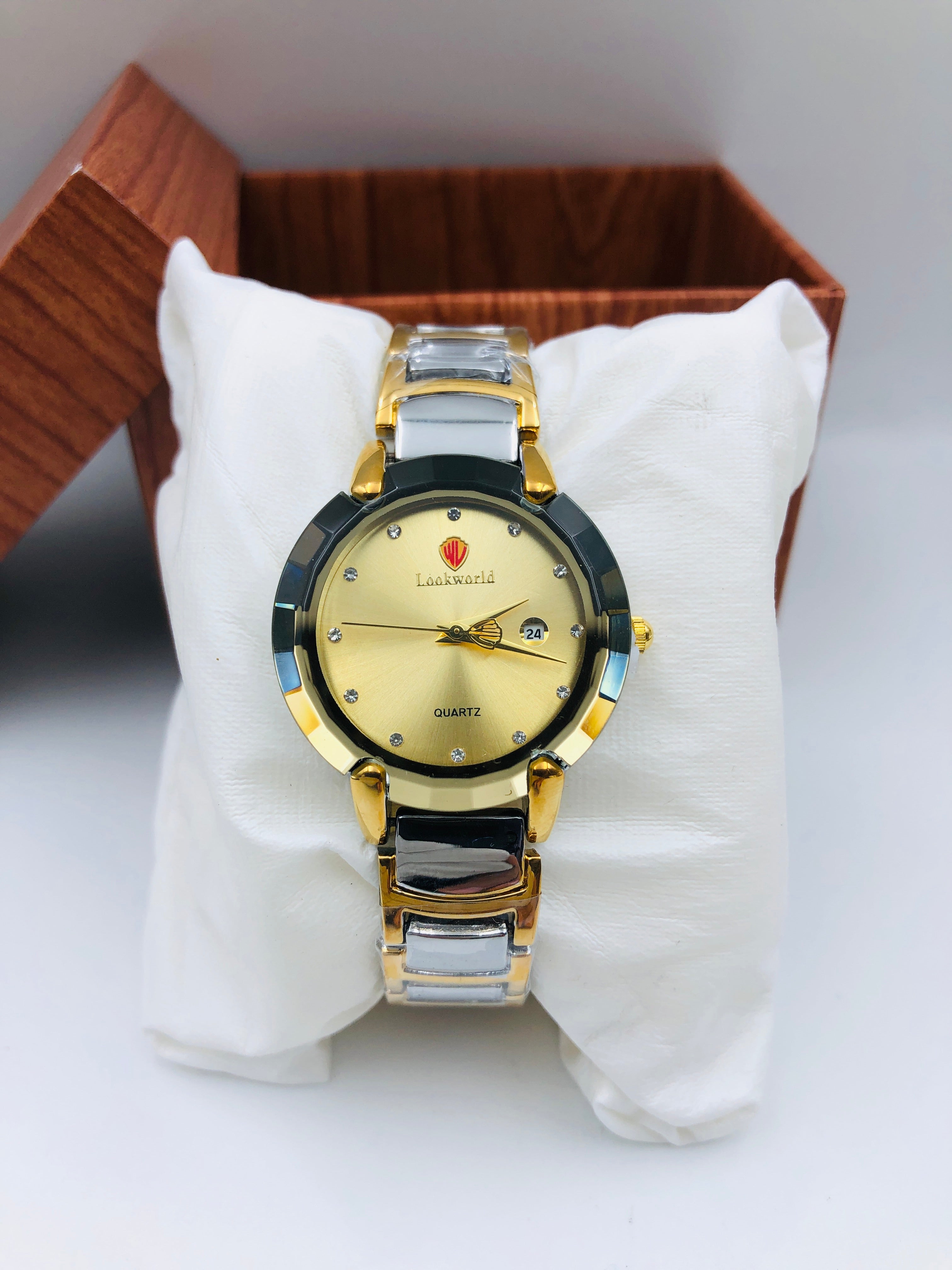 Lookworld Premium Design Female Edition - Article #435 - Two Tone - Golden Dial