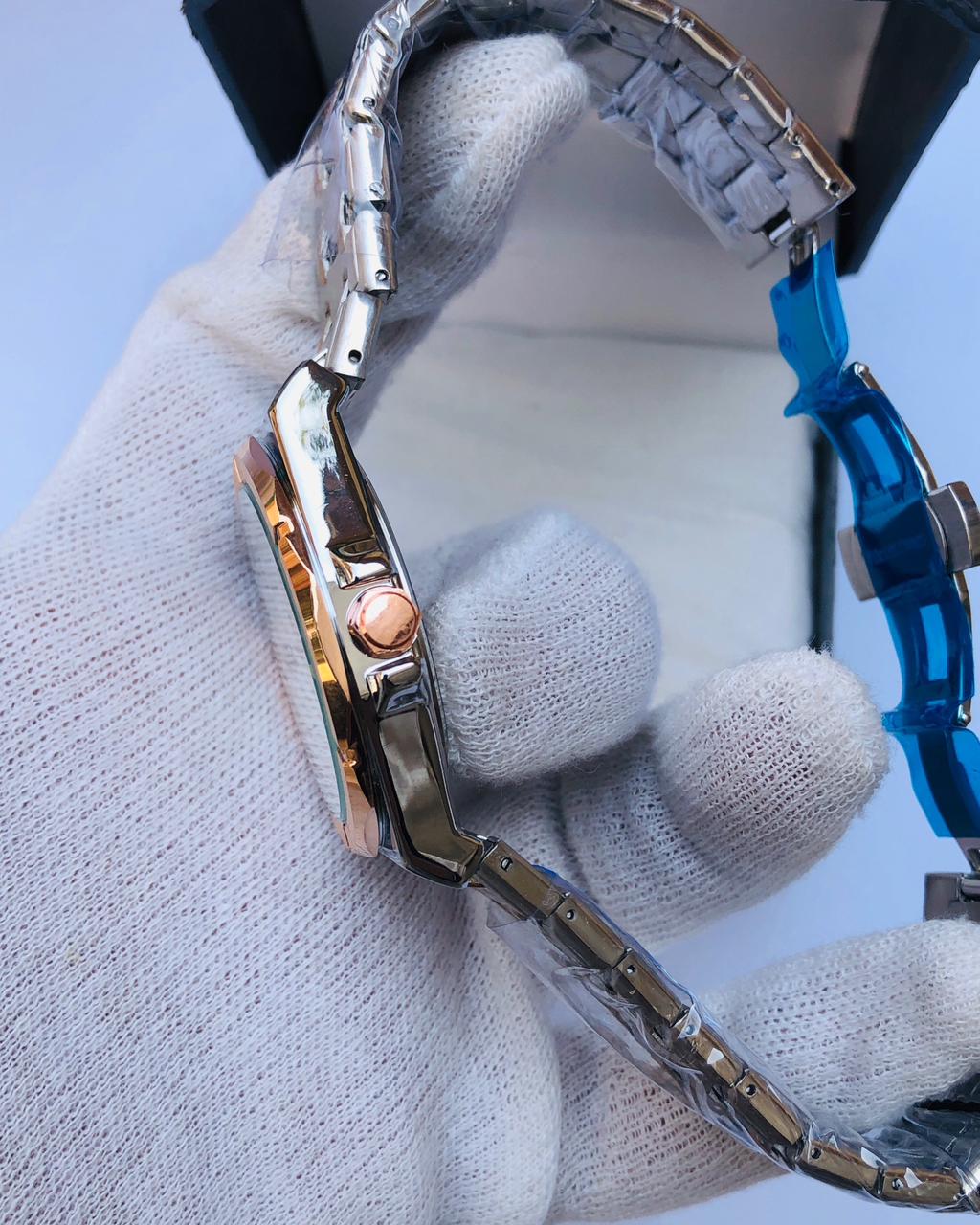 RICK Two-Tone Gold & Silver Luxury Quartz Watch for Men – Stainless Steel Date Watch | 1 Year Warranty | article 241