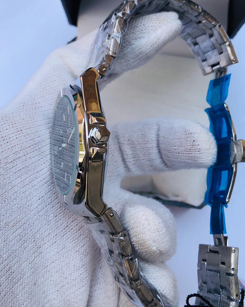 RICK Classic Silver Stainless Steel Men’s Watch – Quartz Date Display | 1 Year Warranty & Free Delivery | article 243