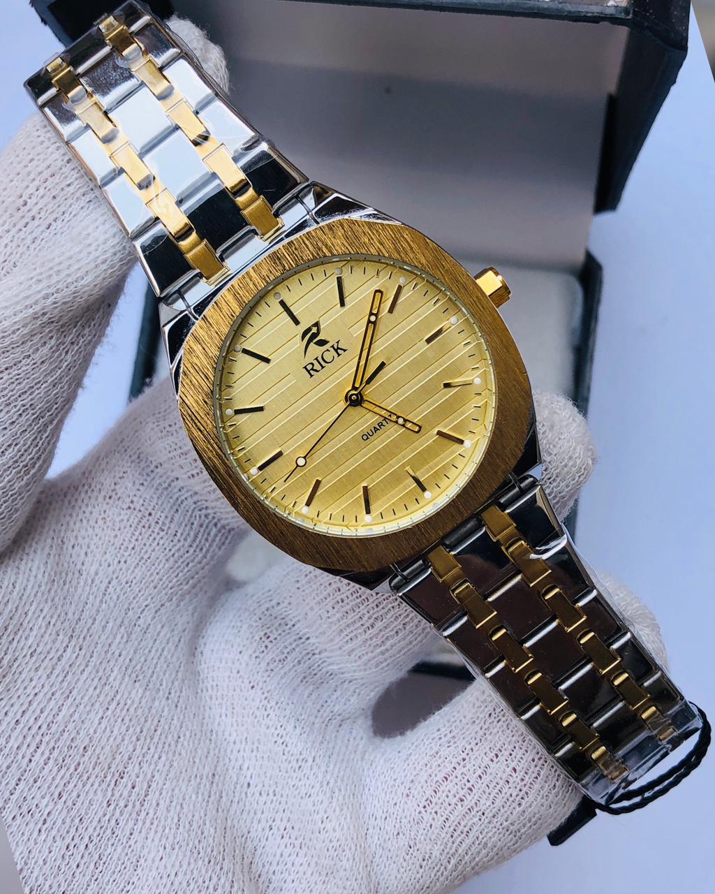 RICK Two-Tone Gold & Silver Stainless Steel Watch – Luxury Quartz | Article No: RK-2030TT | 1 Year Warranty