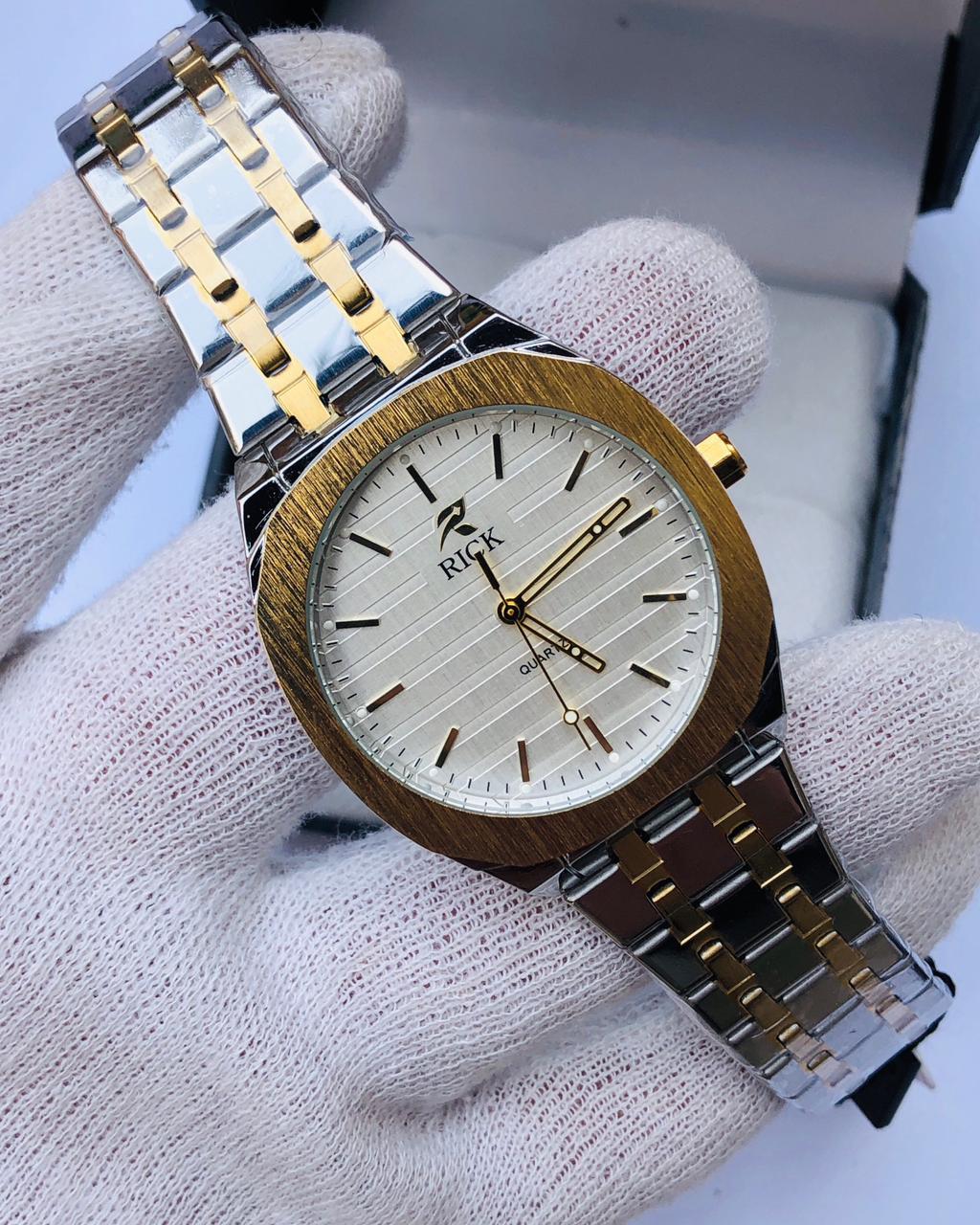 RICK Two-Tone Gold & Silver Stainless Steel Watch – Luxury Quartz | Article No: RK-2030TT | 1 Year Warranty