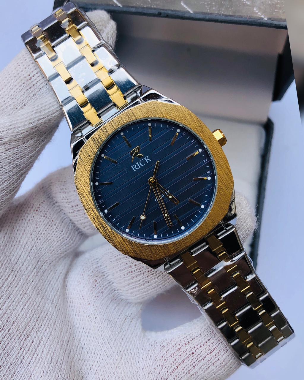 RICK Two-Tone Gold & Silver Stainless Steel Watch – Luxury Quartz | Article No: RK-2030TT | 1 Year Warranty