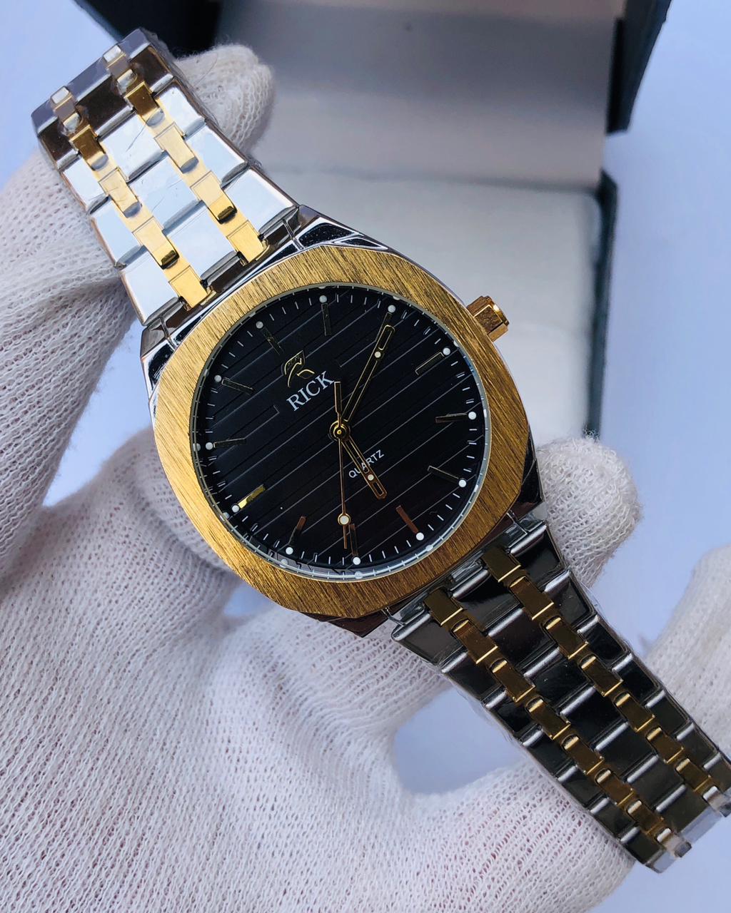 RICK Two-Tone Gold & Silver Stainless Steel Watch – Luxury Quartz | Article No: RK-2030TT | 1 Year Warranty