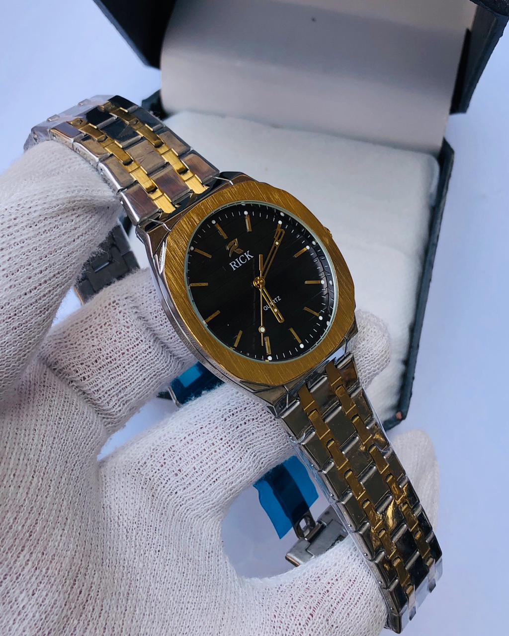 RICK Two-Tone Gold & Silver Stainless Steel Watch – Luxury Quartz | Article No: RK-2030TT | 1 Year Warranty